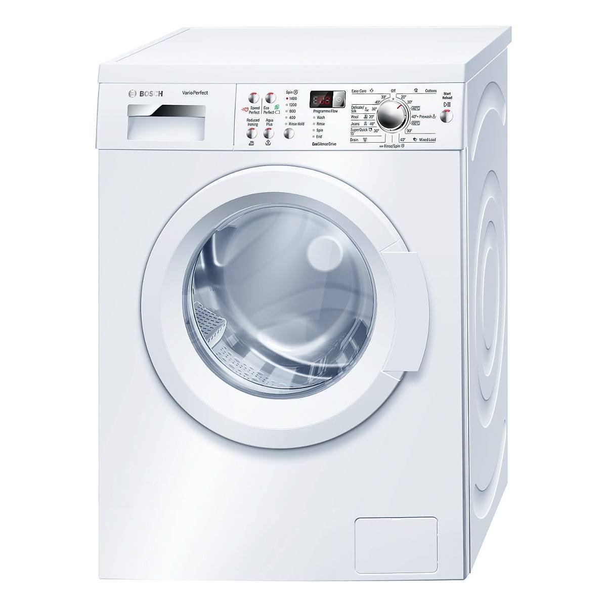 Bosch WAQ283S1GB VarioPerfect 8kg 1400rpm Freestanding Washing Machine,  White: Amazon.co.uk: Large Appliances