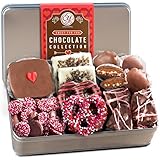 Golden State Fruit Valentines Day Premium Handmade Chocolate Collection In Gift Tin