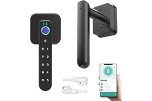 APPREACT Fingerprint Door Lock with Keypad and App - Keyless Entry Smart Biometric Lock for Apartments, Bedrooms, Offices