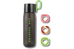 Scented Water Bottle 22oz with 3 Flavor Pods – Aroma Hydration System for Sugar-Free flavored water, BPA-Free Reusable Bottle