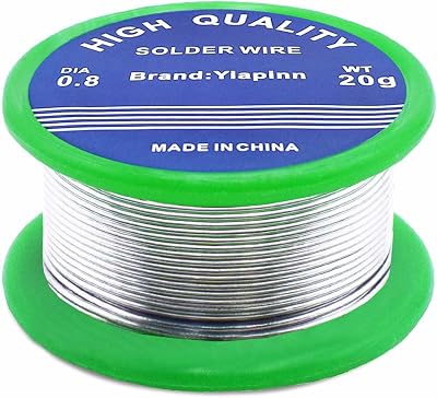 Yiapinn 0.8mm Lead Free Solder Wire Sn99.3 Cu0.7 Rosin Core Electronic