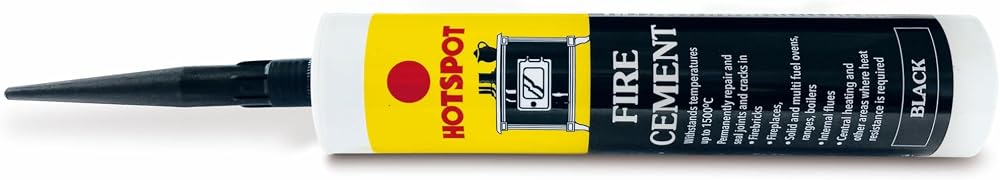 Hotspot Fire Cement 310ml High Temp Sealant Black or Buff