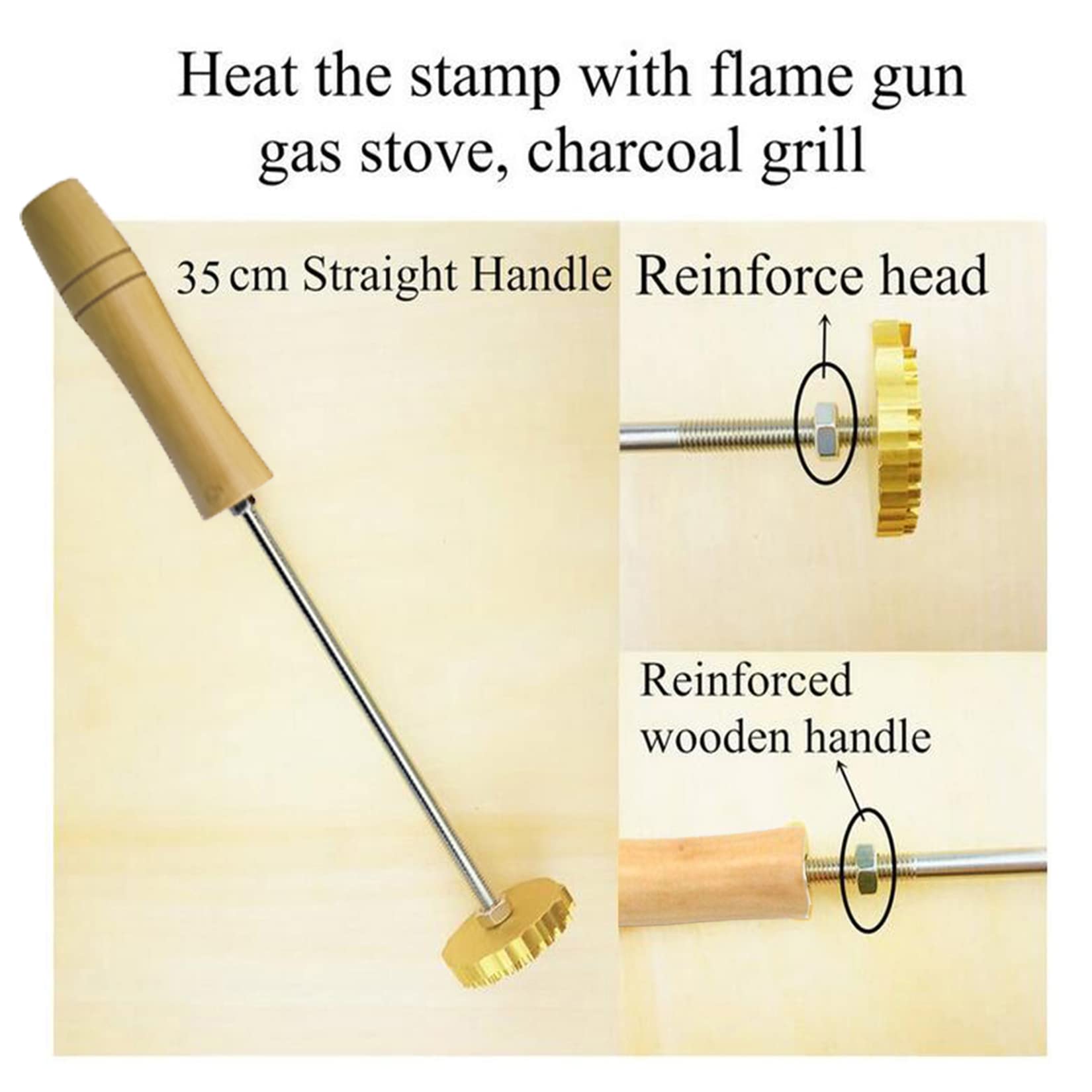 Custom Branding Iron,Personalized Leather Branding Iron Stamp,Custom Branding Iron for Party Wedding Bread Making (1
