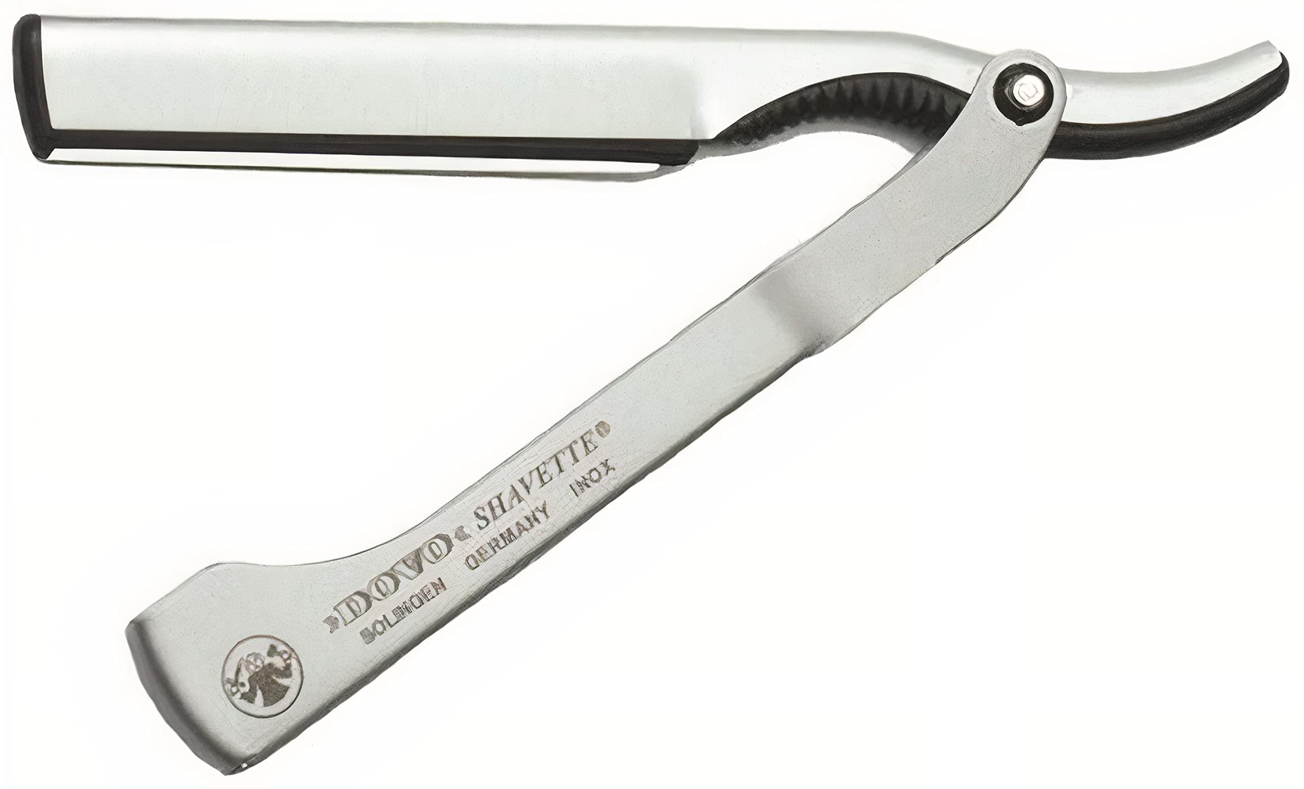 Stainless Stainless Steel Shavette Disposable Blade Straight Razor - No Blades Included