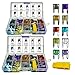 MuHize Blade Fuse Kit - Upgraded 240PCS Mini ATM/APM Blade Fuse Assortment w/Case - (2A 3A 5A 7.5A 10A 15A 20A 25A 30A 35A) Fuses for Marine, Boat, RV, Truck & Auto - Anti-Corrosion
