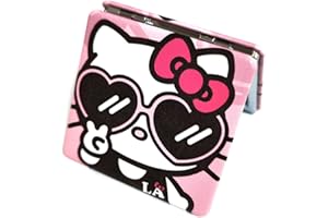 IMAKARA Small Compact Mirror for Purses Pocket Cute Kitty Mini Travel Makeup Mirror 1X/2X Magnifying Gift for Her Women Girls (Pink)