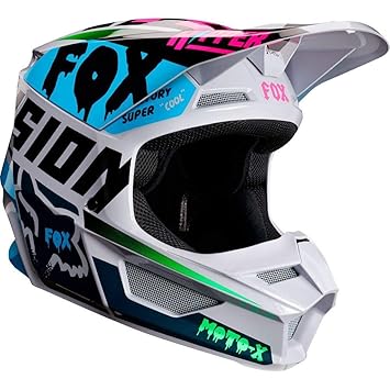 Fox Helmet Junior V-1 Czar Light Grey Ym