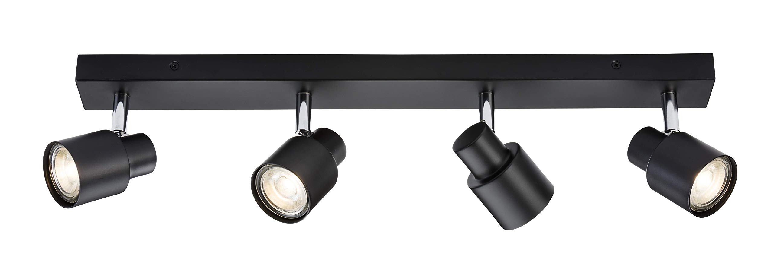 Quad GU10 Spotlight Bar in Matt Black