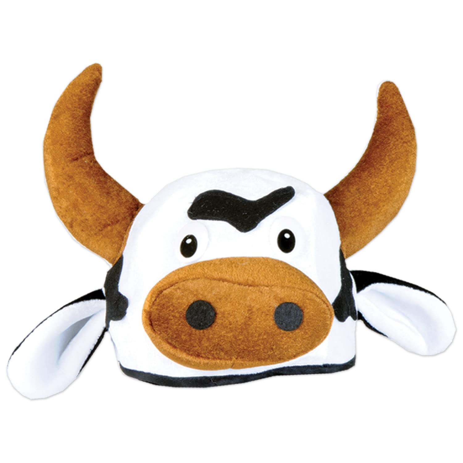 Beistle 60791 Plush Cow Head Hat — image 1