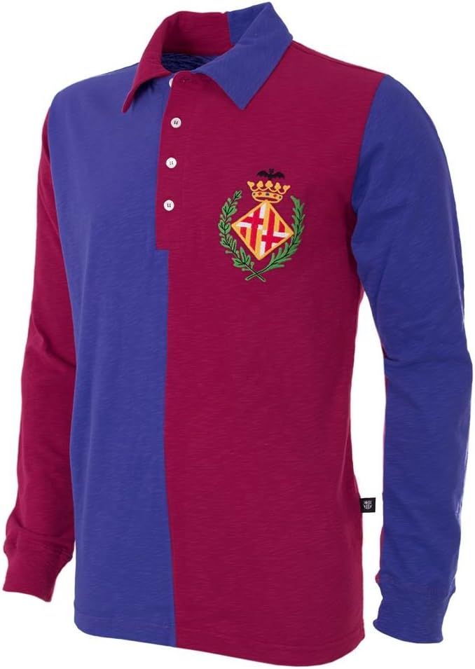 Copa Classics FC Barcelona 1899 Long Sleeve Retro Football Soccer T-Shirt Jersey