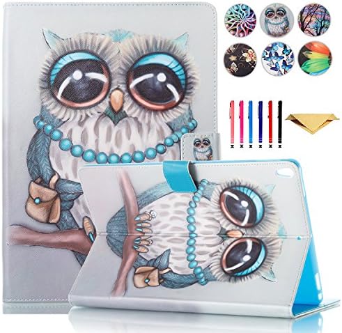 Monstek iPad Pro 10.5 Case,Smart Flip Leather Case Auto Wake/Sleep Kickstand Cover Wallet Protective Case for iPad Pro 10.5 Inch,2017 Release - 02 Owl Bag