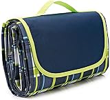 NaturalRays 80x60 Family Picnic Blanket with Tote, Extra Large Foldable and Waterproof Camping Mat for Outdoor Beach Hiking Grass Travel