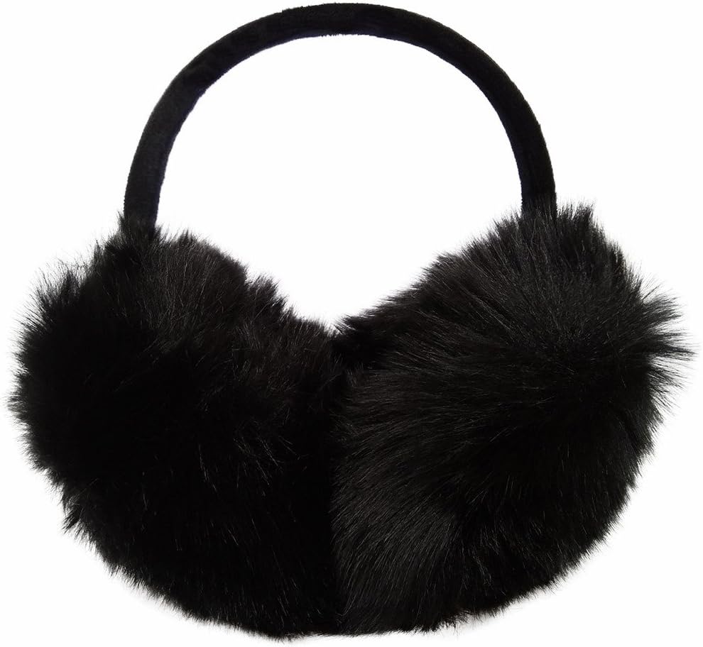 LETHMIK Womens Faux Fur Earmuffs Foldable Big Winter Outdoor Ear Warmers