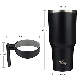 Konokyo 40 oz Tumbler with Handle and 2 Straw 2