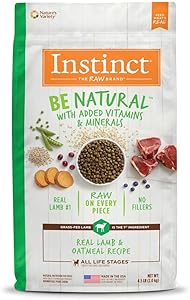 Instinct Be Natural Dry Dog Food, Raw Coated Whole Grain Dog Food