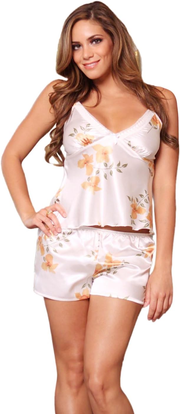 Polyester Cami/Short Set - Floral Print