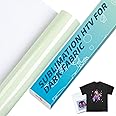 HTVRONT Sublimation HTV for Dark/Light Fabric - Glossy Sublimation Vinyl 12" X 10FT for T-Shirts - Work Together with Sublimation Paper, Sublimation Ink and Heat Press