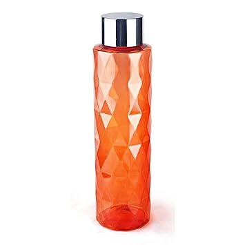 Cello Diamond Plastic Bottle, 1 Liter, Orange