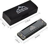 EastRock 10 Hole Blues Harmonica in C with Case and Cleaning Cloth view 4