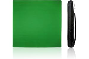 ZEELYER Mahjong Mat, Mahjong Table Mat with Black Carrying Bag,Rubber Anti Slip Game Mat and Noise Reducing Table Cover for Mahjong,Dominoes,Poker,Card,Board Games Table Mat (Green, 31.5 Inches)