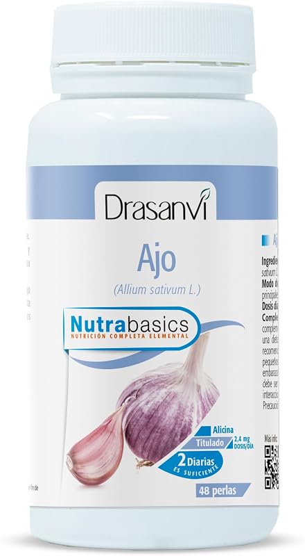 Ajo Macerado 1000mg Drasanvi Nutrabasics Salud Cardiovascular 48 Perlas