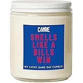 Smells Like a Bill Win Candle – Bills Football Inspired Scented Candle – Vanilla Oak Fragrance – Hand-Poured Soy Wax – Gift for Bills Fans, Home Decor, Man Cave, Game Day Essential