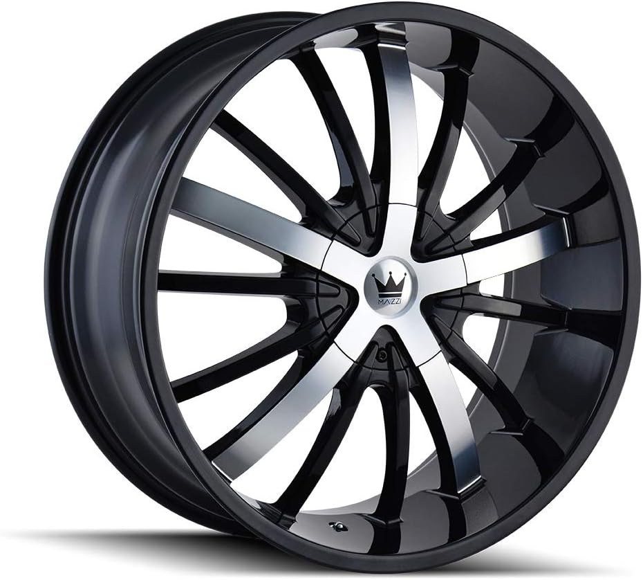 Mazzi 4 Essence 364 20x8.5 5x108 35mm Black/Machined 20" Inch Wheels Rims
