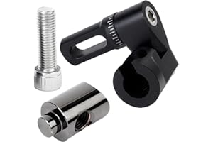 LWANO Single Side Adjustable V-Bar Mount Quick Disconnect Bow Rod Stabilizer, Archery Compound Recurve Bow Stabilizer Single Sidebar Back bar stabilizer Mount