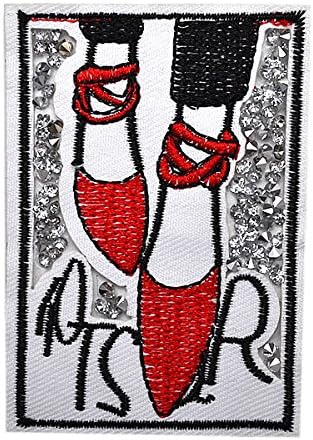 Amazon ワッペン ストーンワッペン アイロン接着 縦8 1cm 横5 6cm ヒール 靴 足 ラインストーン キラキラワッペン アイロン ワッペン 手芸 Diva Rose Patch St ワッペン アップリケ 通販