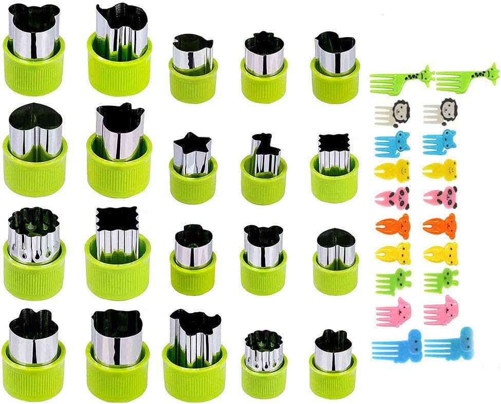 SGAONSN Vegetable Fruit Cutter Shapes Set (40 Pieces)，20 Pieces
