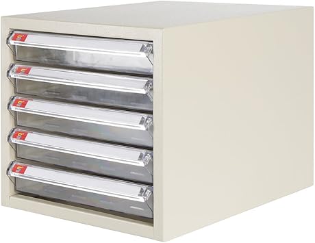 Newsky Home Office 5 Drawer Metal Desktop File Cabinet Beige A4 Amazon Co Uk Office Products