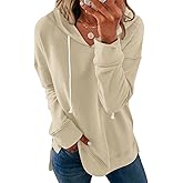 Syellowafter Women Casual Hoodie Long Sleeves Fashion Pullover Loose Fit Tunic Winter Tops Comfy Shirts