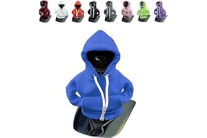 vvag Gear Shift Hoodie,Universal Shift Knob Hoodie, 4.7 Inch Car Shifter Stick Protector Decoration, Funny Hoodie Car Gear Shift Cover, Auto Interior Accessories Shifter Hoodie (Blue)