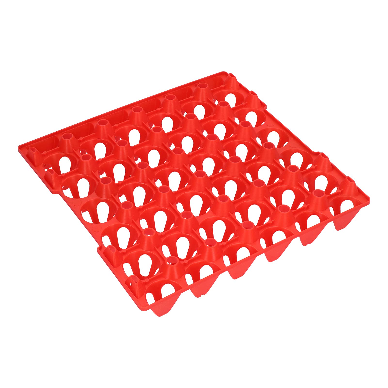 5PCS Egg Flats, Plastic Chicken, Egg Holder Egg Flats Egg Cartons Stackable Reusable Egg Crates Holder Trays for Storage Transportation Each Holds 30 Eggs (Red)