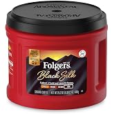 Folgers Black Silk Dark Roast Ground Coffee, 24.2 Ounces