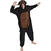 Dodheah Dog Cosplay Costume for Adults Rottweiler Outfit Animal Pajamas Unisex Halloween Jumpsuit Novelty One-Piece