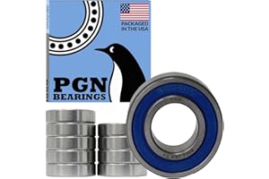 PGN 6004-2RS Sealed Ball Bearing - 20x42x12 - Lubricated - Chrome Steel (10 PCS)