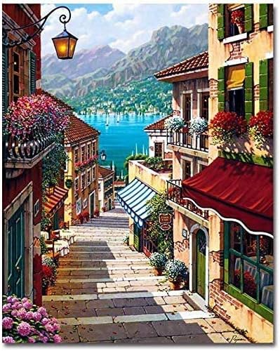 Kaieteur Paint By Number Kit 16x20 Beginner DIY Canvas with Brushes