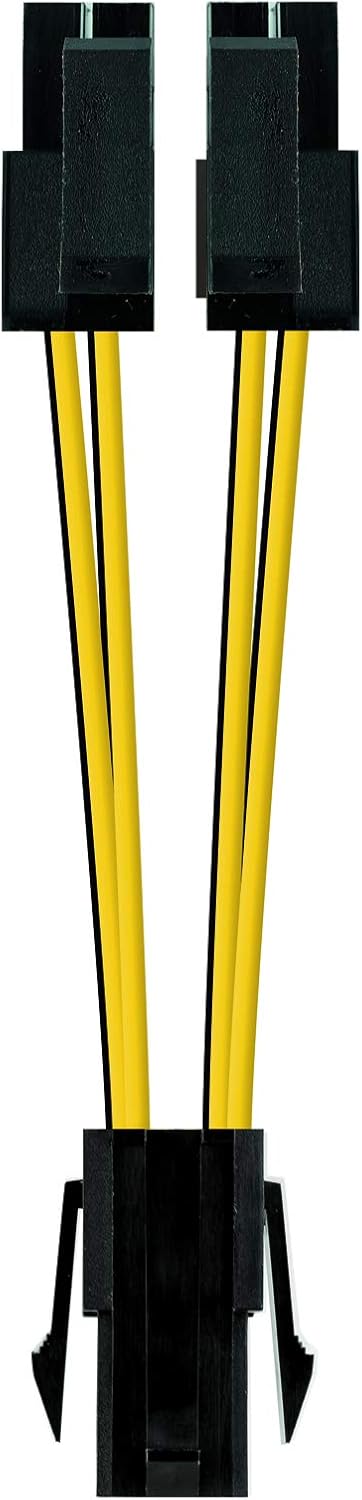 NanoCable 10.19.1401 Power Cable for Micro Processor 4pin/H-4+4pin/M, 15 cm