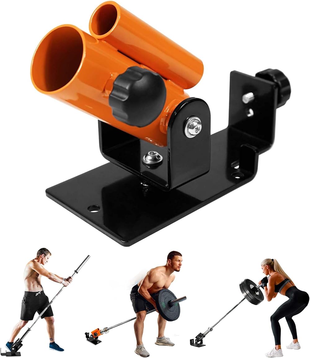 Yes4All SJXD Deluxe T-Bar Row Platform 360° Swivel Fits Standard & Olympic Bars