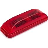 Lumitronics RV Model 19 Thin Line Sealed LED Marker Clearance Light (Red) | 12V LED clearance and side marker light for RVs and trailers. Sealed, weatherproof housing. Easy install. Red.