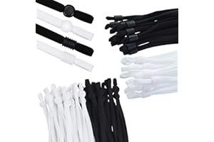 200pcs Elastic Bands with Adjustable Buckle High Stretch String Cord Elastic Thread Rope for DIY Crafts Earloop Lanyard Earmu