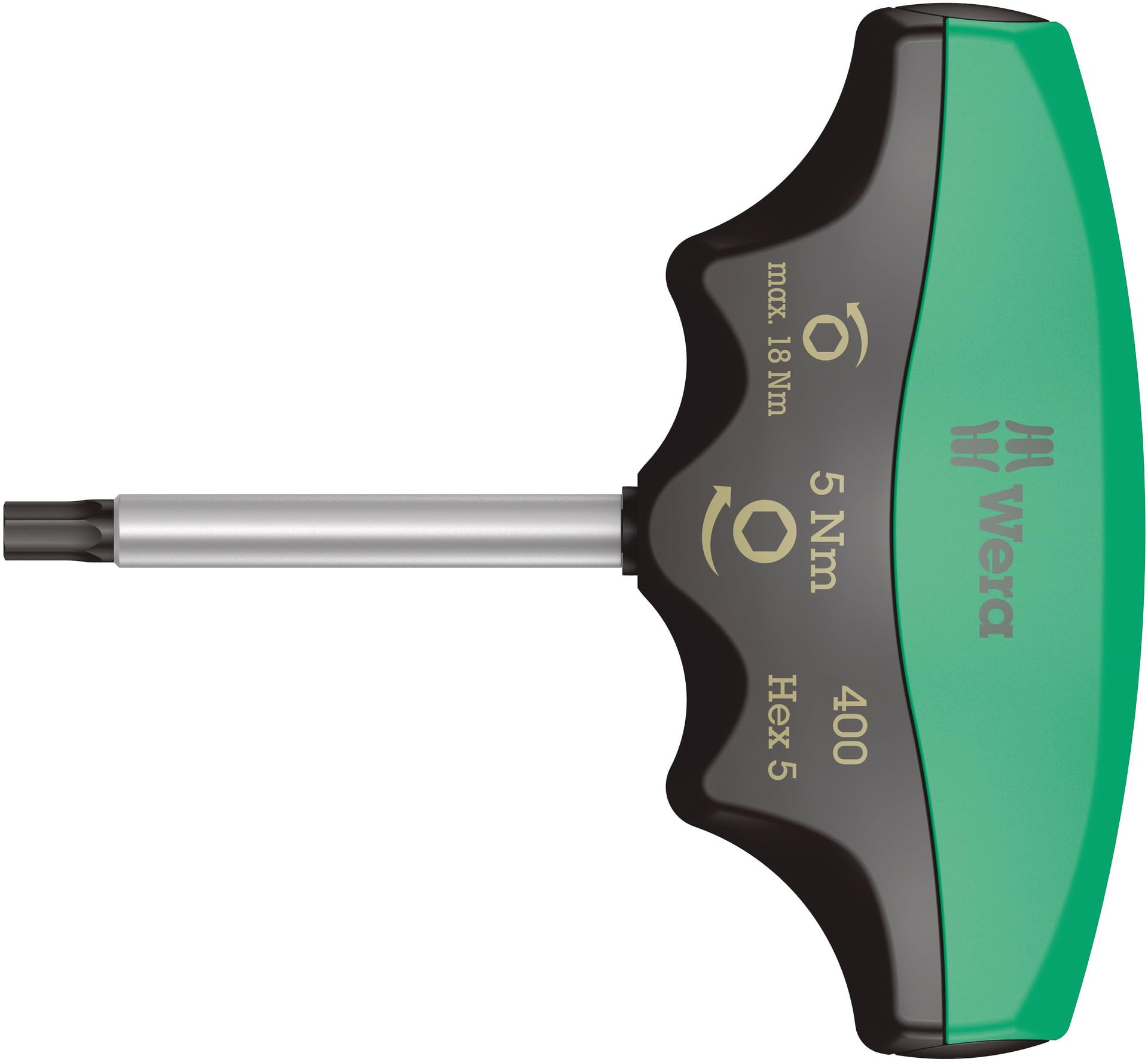 Wera 400 Hex-Plus pre-Set Torque Indicator, Hex-Plus 5x60, 5Nm, 05005081001