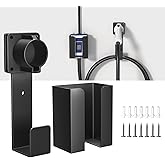 songsoso EV Charger Holder with Box - Wall Mount Nozzle Holster Dock with J-Hook - Heavy Duty Charging Box Holder and Cable O