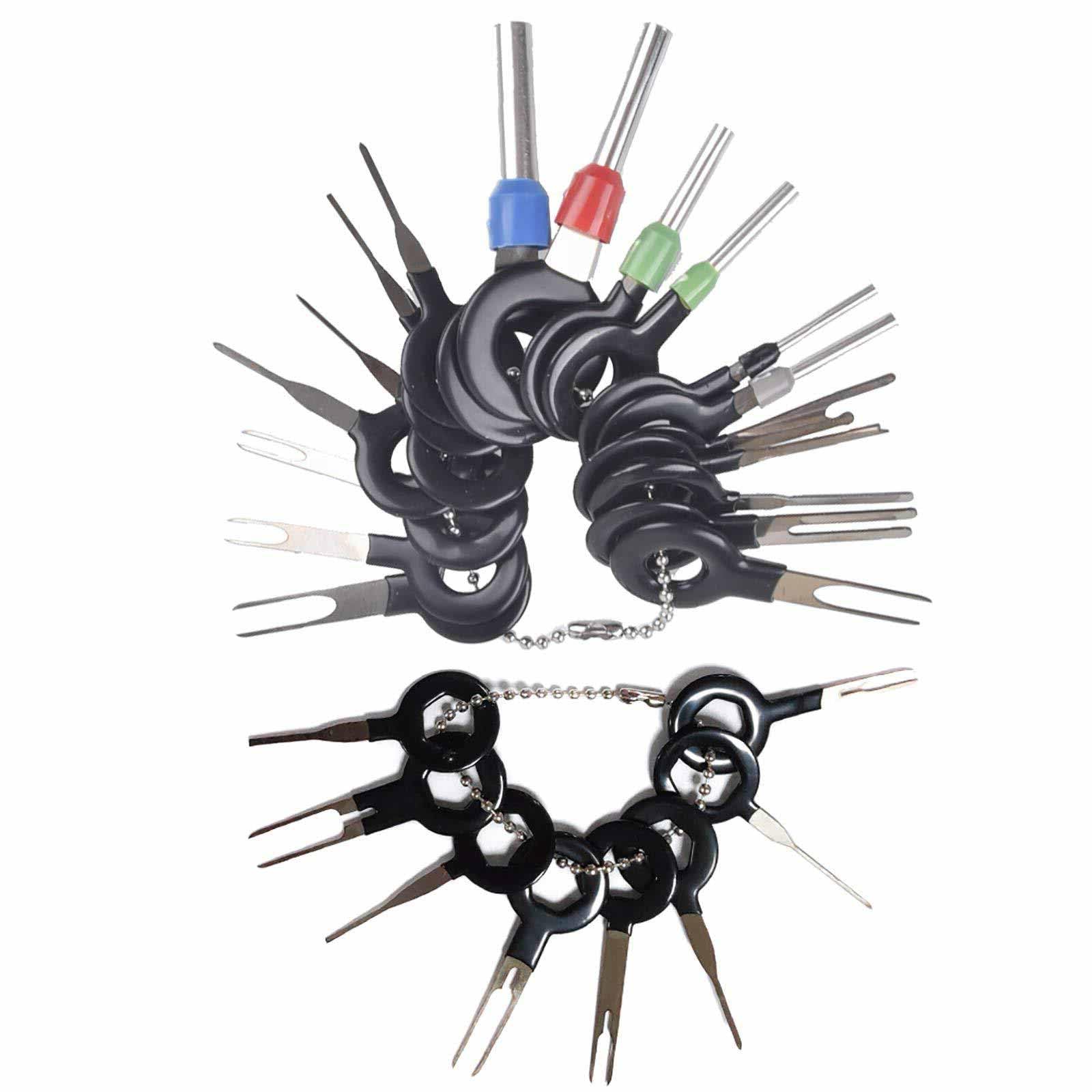 26Pcs Car Terminals Removal Tools,Auto Wire Connector Terminal Pin Extractors Puller Wiring Crimp Connector Repair Remover Key Tools Set, Terminal Removal Tool