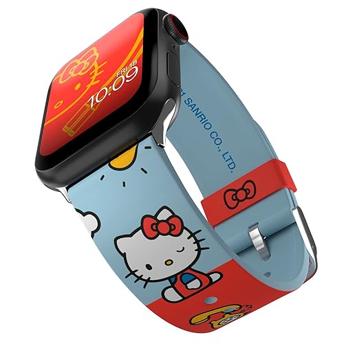 Hello Kitty Vintage Colors Smartwatch Band Officially Licensed,  Compatible with Apple Watch (not Included) Fits 42mm, 44mm, 45mm and 49mm  in