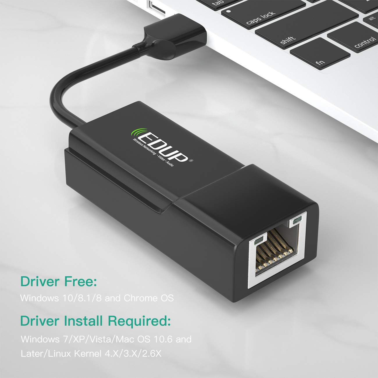 EDUP Network Adapter USB 3.0 to Ethernet RJ45 LAN Gigabit Adapter for 10/100/1000Mbps Ethernet Supports Nintendo Switch Asix AX88179 Chipset