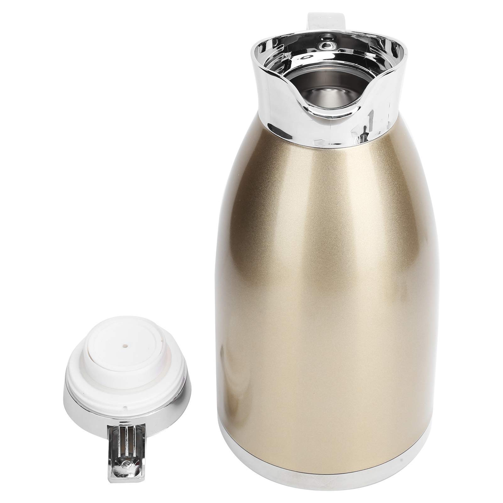 Stainless Steel Vacuum Jug, 2L Double-Wall Vacuum Insulated Coffee Pot Thermal Coffee Carafe Juice/Milk/Tea Pot