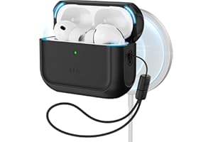 ESR for AirPods Pro 3 Case, Compatible with AirPods Pro 3rd Generation Case (2025), Compatible with MagSafe, Full Drop Protection Cover with Lanyard, Black