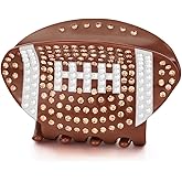 LILIE&WHITE 1PC American Football Hair Clips For Women Rugby Hair Claws Sports Hair Accessories Cute Non-Slip Sports Hair Barrettes Game Day Hair Clips